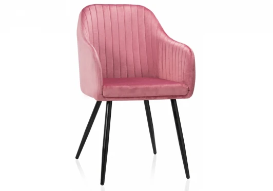 11894 Стул Woodville на металлокаркасе Slam dark pink 11894