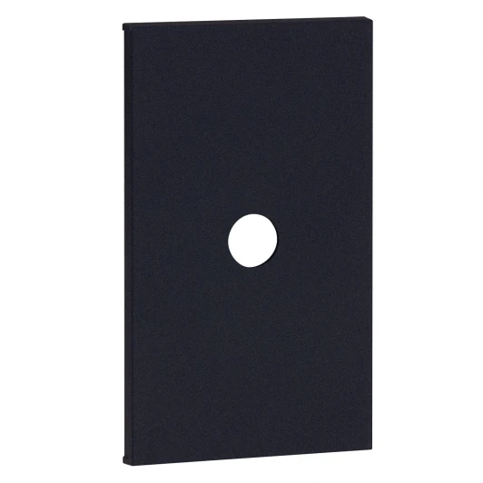 AG08M2 TV накладка/Вывод кабеля 2 модульная черный матовый Meiton AG08M2