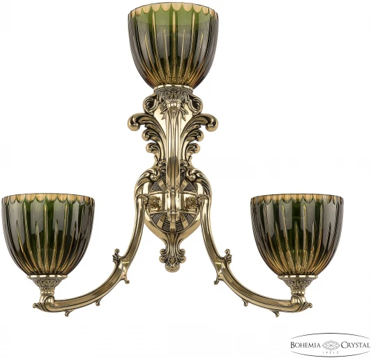 7211B15/2+1/210 GB P1 U Amber-Green/H-1K Бра Bohemia Verona 7211B15/2+1/210 GB P1 U Amber-Green/H-1K