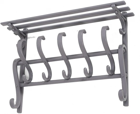 006779 Вешалка настенная В 7Н серый от фабрики Mebelik