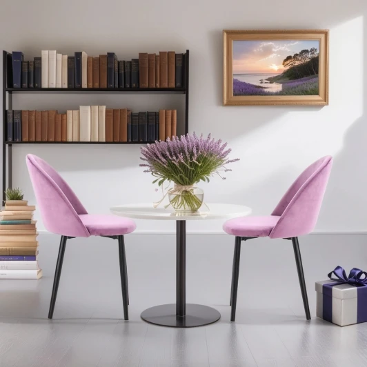 HSBI_DC1798_rose Стул Evoke Synchrony Hesby Велюр/Розовый арт.HSBI_DC1798_rose