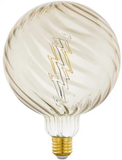 12586 Лампочка светодиодная филаментная шар желтый диммируемая E27 2W Eglo Lm_led_e27 12586