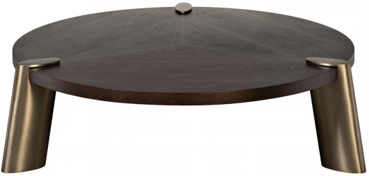 58DB-17191 58DB-17191 Стол журнальн.Kong темный орех d161,5*43см,столешница d140 Garda Decor