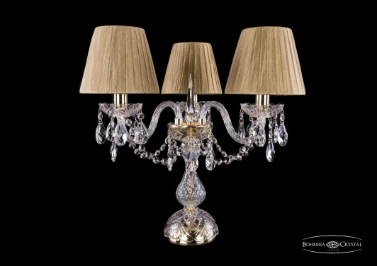 1406L/3/141-39/G/SH7-160 Интерьерная настольная лампа Bohemia 1406 1406L/3/141-39/G/SH7-160