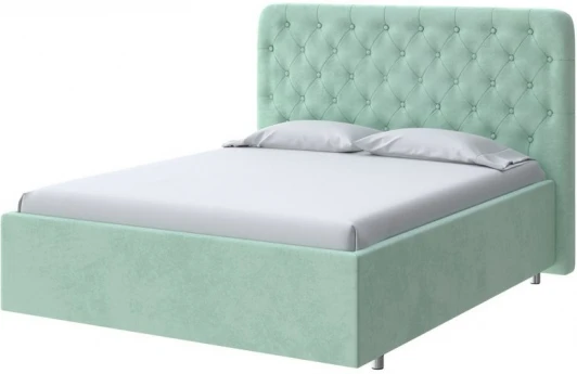2022749 PROxSON Кровать Classic Large (Ткань: Велюр Teddy Мятный) 200x190