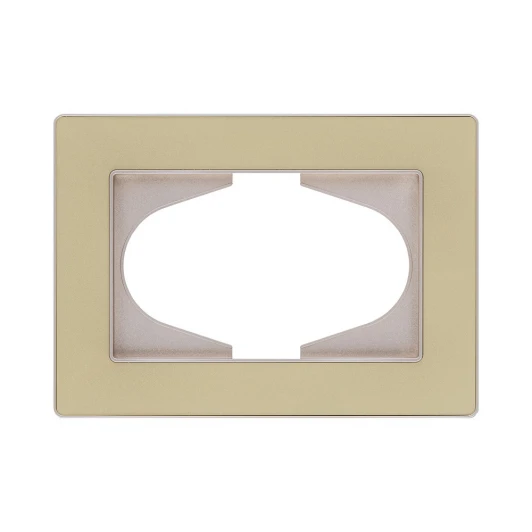 EA120GD Рамка для двойной розетки золотой Kollinger Eleganz Acryl EA120GD