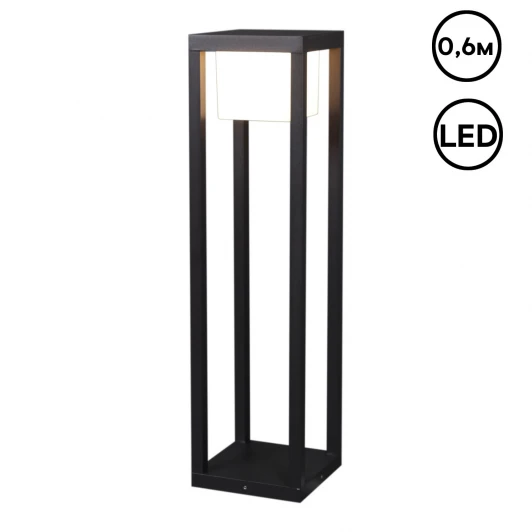 09978-0.7-001JH 0,6M LED12W BK Наземный светильник светодиодный Reluce 09978-0.7-001JH 0,6M LED12W BK