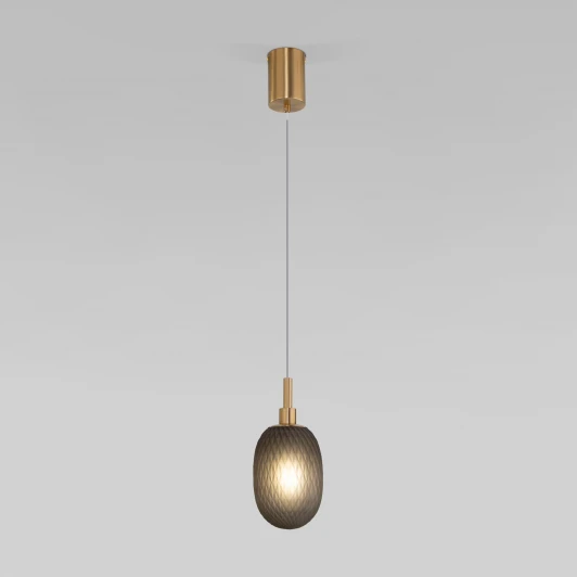 50266/1 дымчатый Подвесной светильник Eurosvet Pineapple 50266/1 дымчатый (220V, на проводе)