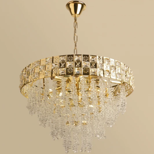 08301-0.4-10 G Подвесная люстра хрустальная Reluce 08301-0.4-10 G (220V, на цепи)