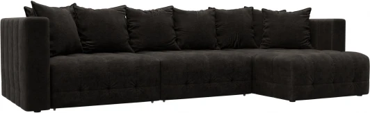 128834 Диван угловой Лига-052 НПБ Лонг угол универсальный Лига Диванов (Велюр) арт.128834