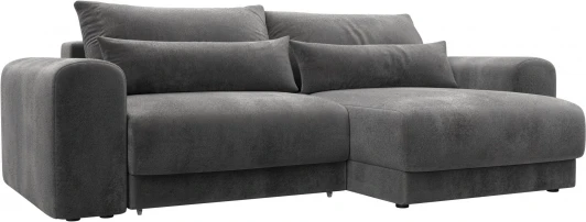 129152 Диван угловой Лига-056 НПБ угол универсальный Лига Диванов (Велюр) арт.129152