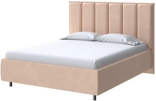 2016600 PROxSON Кровать Routa без основания (Ткань: Велюр Casa Бежевый) 200x190