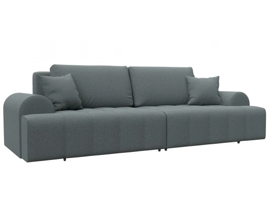 131111 Диван прямой Лига-080 (ДСП/Пластик/Рогожка/Серый) Лига Диванов 131111