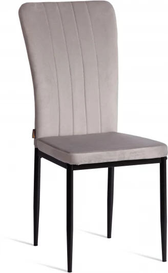 21248 Стул VERTER (mod. BC577-DC) Tetchair (Металл,Флок/Светло-серый,Черный) арт. 21248