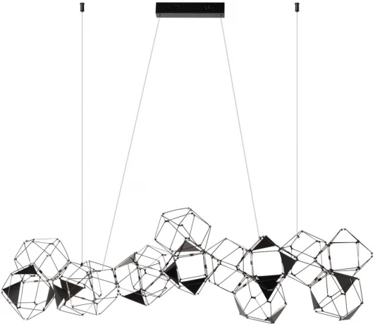 5087/64L Подвесная люстра Odeon Light Trellis 5087/64L черный хром/металл LED 64W 4000K 3800Лм (220V, на тросе)