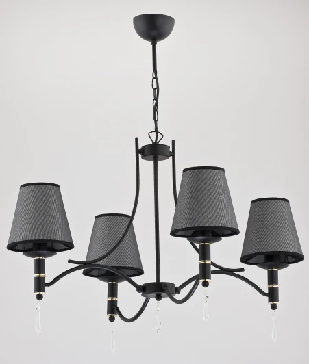 22964 Подвесная люстра Alfa Abil Black Silver 22964