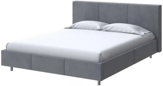 2015893 PROxSON Кровать Novo (Ткань: Велюр Ultra Мокрый асфальт) 160x200