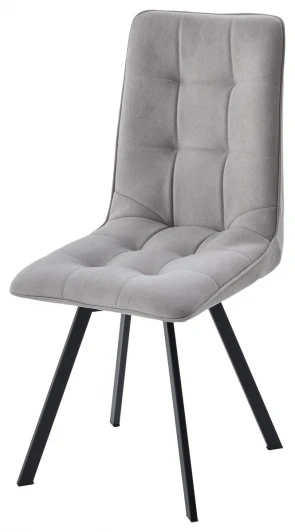 635M06176 Стул ДАРЛИНГ 360 град. поворот. цвет B22 Серый, велюр / черный каркас M-City 64740