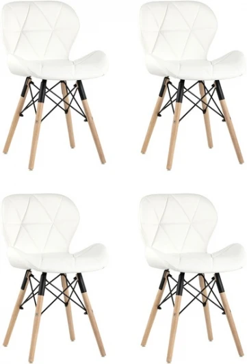 УТ000035731 Стул Бон экокожа белый 4 шт. Stool Group (арт.УТ000035731)