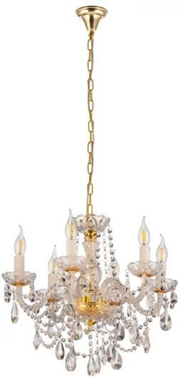 LDP 7026-6 SL+GD Подвесная люстра Lumina Deco LDP 7026-6 SL+GD