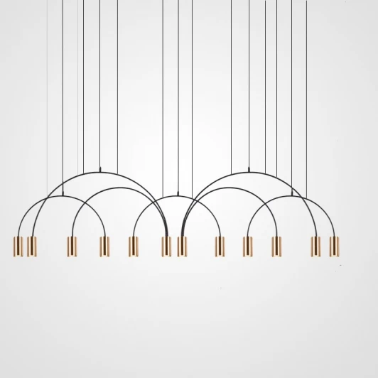 ARC01 Подвесной светильник Arc 12 Gold ImperiumLoft Arc01 (212846-26) (220V, на тросе)