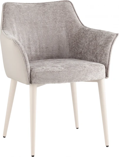 УТ000039028 Стул обеденный Feston слоновая кость букле с экокожей Stool Group арт.УТ000039028