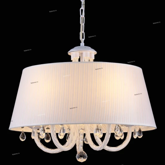 11424/5C Люстра подвесная Kovaltseva San Marino, 5 ламп, белый с прозрачным