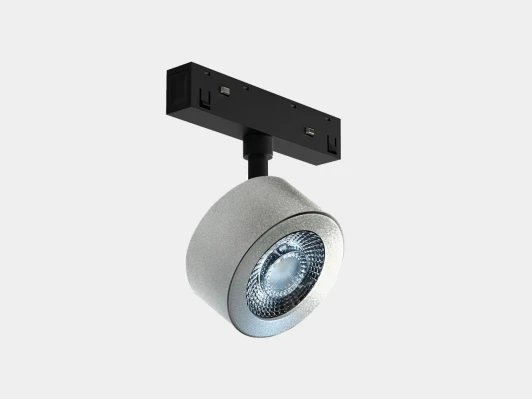 SY-LINK-FTS-SL-10-WW Трековый светильник магнитный, светодиодный, серебро, 10Вт, 48V IP20, 3000К Lumker SY-LINK SY-LINK-FTS-SL-10-WW