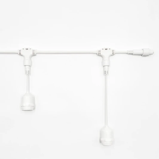 UBL5m/5L-8 Белт-Лайт UNIBELT 5м, Провод Белый Каучук, Шаг 100 см, 5 Подвесных Патронов, IP65