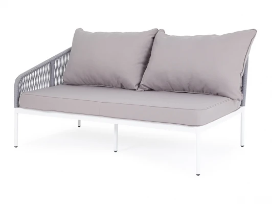 KAN-MRS2-001 H-gray Модуль диванный правый из роупа (веревки), цвет светло-серый 4SIS Канны KAN-MRS2-001 H-gray
