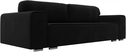 121025 Диван прямой Лига-029 (Черный/Микровельвет) Лига Диванов арт.121025