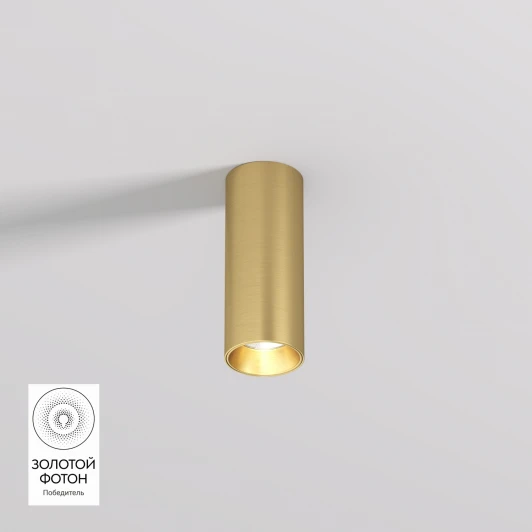 DK2615-SB Накладной светильник Denkirs Shine Tube DK2615-SB 7W сатинированная латунь (LED, 220V, круглые)