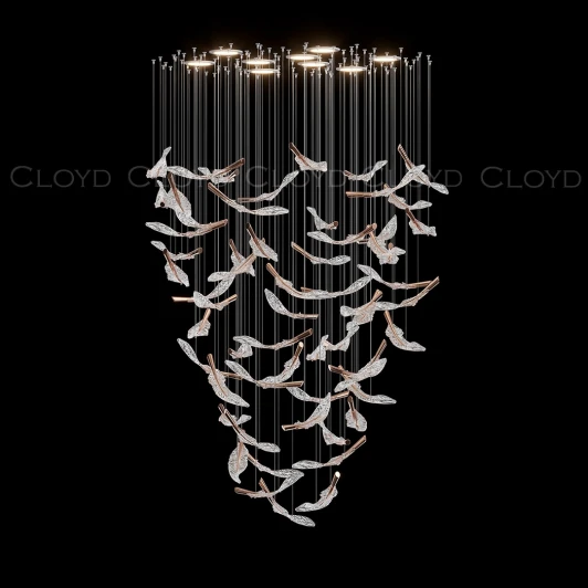 60002 Потолочная люстра каскадная Cloyd Aeria 1686 60002