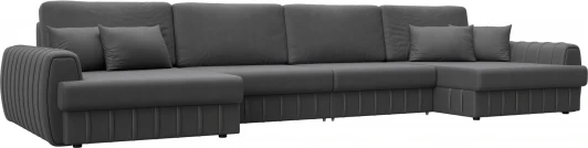 129343 Диван П-образный Лига-057 НПБ Лонг Лига Диванов (Замша) арт.129343