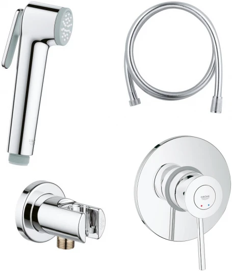 124901 Гигиенический душ Grohe BauClassic 124901 со смесителем