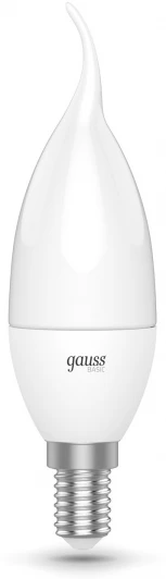 1034116 Лампочка светодиодная Gauss 1034116 Свеча на ветру 5,5W 400lm 3000K E14 LED