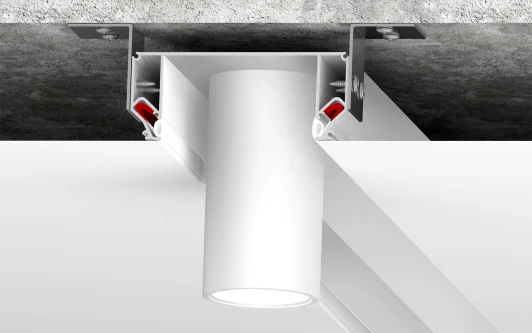 DK5850-WH Профиль Flod для создания декоративных ниш в натяжном потолке, алюминий, белый DK5850-WH Denkirs