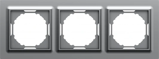 DEW21340 Рамка 3-я, Wave матовый серый Donel A07 DEW21340