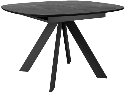 00-00072823 Стол DikLine BK100 Керамика Черный мрамор/подстолье черное/опоры черные арт.00-00072823