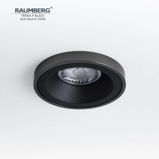 TerraFBk\GBk Встраиваемый светильник Raumberg Terra F TerraFBk\GBk Black\Gun Black
