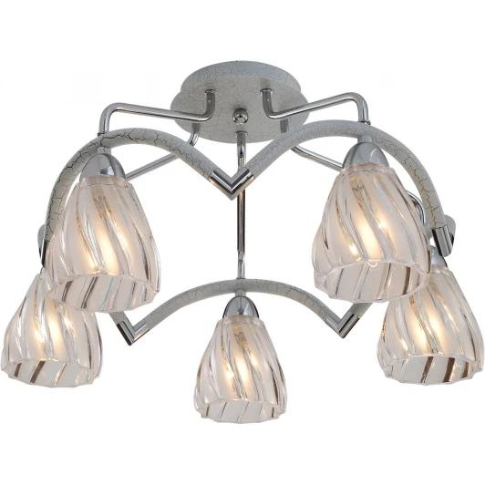407-05-13CWC chrome + white crack Потолочная люстра N-Light 407 407-05-13CWC chrome + white crack