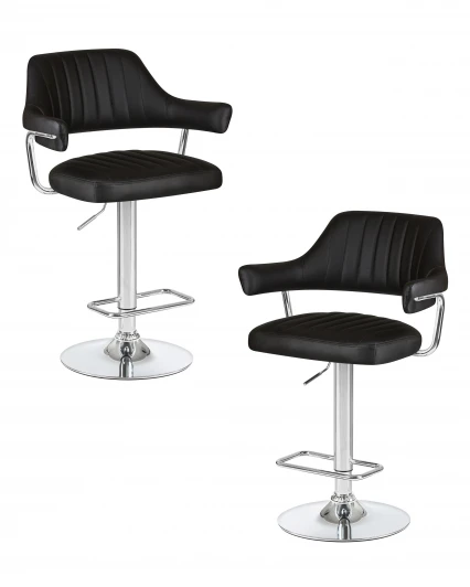 LM-5019-N_CH-M_EL-black Набор 2 шт стул барный DOBRIN CHARLY (чёрный)