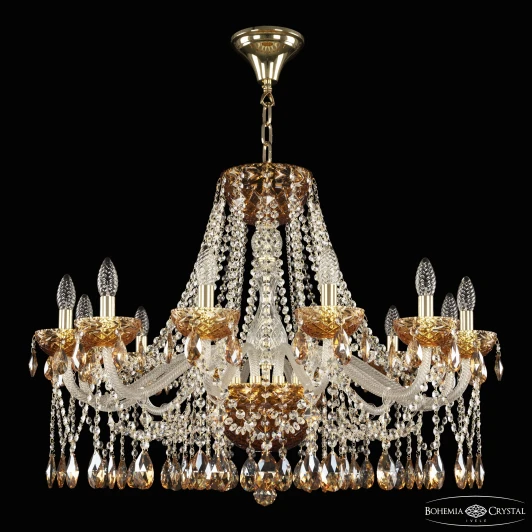 5413/12/300 G Amber/M-1F K721 Подвесная люстра Bohemia 5413 5413/12/300 G Amber/M-1F K721