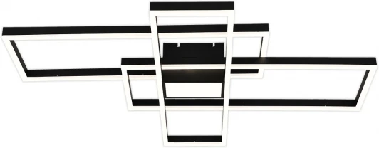 10284/4LED Потолочная люстра светодиодная Escada Twins 10284/4LED 181Вт, металл/акрил, черный (регулировка яркости, 220V, пульт управления)