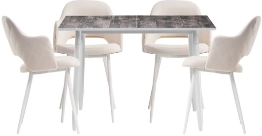 517218 Обеденная группа Woodville Морита бежевый / кантри 2047 / белый 517218