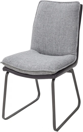 JD19192GRFBPU Обеденный стул M-City MALAWI GREY, ткань + экокожа