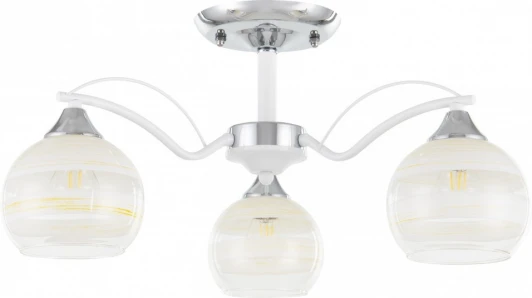 326503/3 CR+WH Потолочная люстра на штанге Arte Milano Napoli-326503 326503/3 CR+WH (220V)