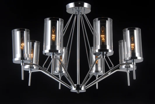 HELSINKI II 81046-8C CHROME Подвесная люстра Natali Kovaltseva Helsinki Ii 81046-8C CHROME