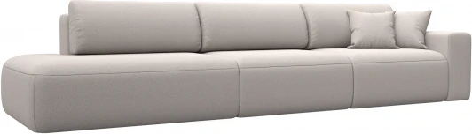 127702 Диван прямой Лига-036 НПБ Модерн Лонг подлокотник справа Лига Диванов (Замша) арт.127702