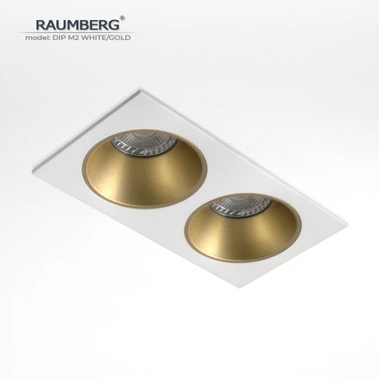 DipM2Wh/Gd Встраиваемый светильник Raumberg DIP M2 White/Gold
